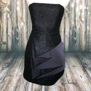 SALE! BCBG Strapless Corset Top Black Dress